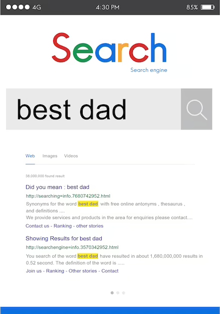 Google search Ranking Result page