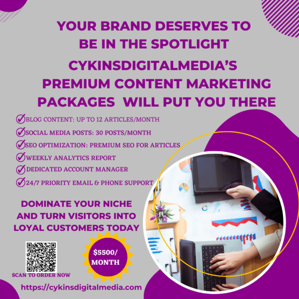 Content Marketing Packages Premium - Cykinsdigitalmedia 1